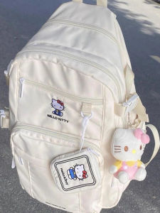 Túi Đeo Vai Hai Dây Hellokitty Dễ Thương Dung Tích Lớn Cho Học Sinh Đi Học Phong Cách Nhật Bản Cổ Điển Túi Đeo Vai Mềm