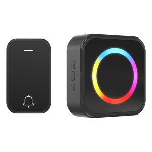 New No Battery Color Flashing Self Powered Wireless Doorbell RF433 Waterproof Long-Distance High Volume Kinetic Door Bell