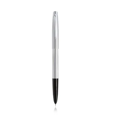 Jinhao 911 Pure Silver Steel Fountain Pen with 0.38mm Extra Fine Nib Smooth Writing Inking Pens for Christmas Gift Free Shipping