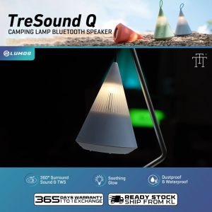 TRETTITRE TreSound Q Camping Lamp Bluetooth Speaker 360ᵒ Surround Sound & TWS