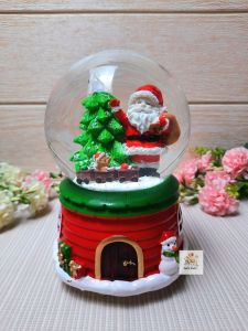 Kotak Musik Bola Salju Snowman Snowball Christmas Snowglobe Santaklaus Hadiah Natal
