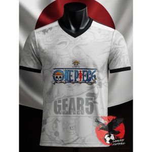 Bandai | Summer 2026 One Piece Luffy "GEAR 5" Football-themed 3D Printed Breathable Quick-drying T-shirt for Adults and Children