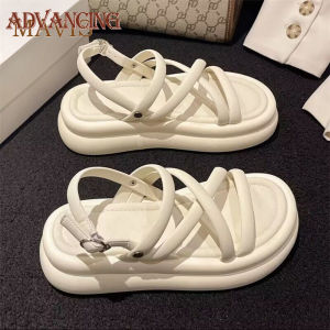 Mùa Hè 4Cm mềm dày Duy Nhất Xăng đan đế bằng thời trang Cho Phụ Nữ 2023 Mới Giản Dị Đa Năng Xăng đan đi biển