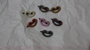 Korean/Macaron/Sweet/Solid Color/Heart Love Bow Snap Hair Clips For Girl Woman