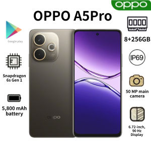 OPPO | 2026 OPPO A5 Pro Global Edition Smartphone: 6.67-inch display 5800mAh battery 50MP dual camera dual SIM 8GB+256GB