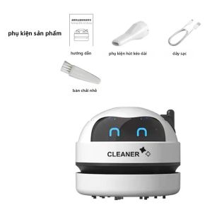 Máy Hút Bụi Mini USB Di Động Sạc Lại Được Không Dây Cầm Tay Loại Bỏ Bụi Bẩn Cho Nhà Văn Phòng Bàn Làm Việc Bàn Ăn Xe Hơi Kèm Bàn Chải Vệ Sinh