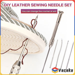 Vacaka Multifunctional DIY Leather Sewing Awl Set For Shoes Repair/Replaceable Needle