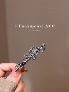 New Vintage Floral Snake Hair Clip Womens Side Bangs Duckbill Clip Simple Hair Accessories Hairdressing Hairdressing Clips
