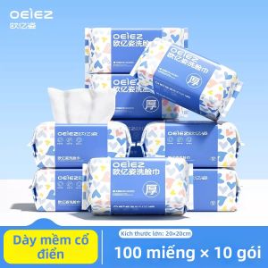 OEIEZ | Khăn Mặt Bông Cỡ Lớn Chống Khuẩn