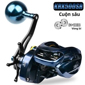 Máy Câu Cá PROBEROS Baitcasting Tỉ Số Truyền 6.5:1 6+1 Vòng Bi Lực Kéo 20kg/44lb Thân Kim Loại Dùng Cho Nước Mặn Sông Hồ