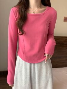 🔥Fran🔥 blouses women new style 2025 Slim German Velvet Bottoming Shirt Women Design Sense Long Sleeved T-shirt Trendy Student Top
