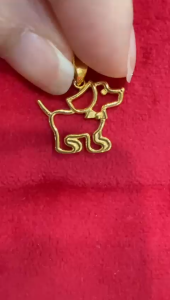 Poh Heng Jewellery 22K Puppy Pendant in Yellow Gold*Online Exclusive*[Price By Weight]