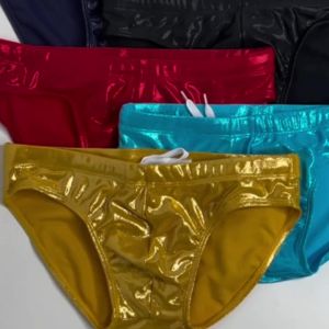 Quần Bơi Nam Thời Trang Đồ Bơi Gợi Cảm Có Đệm Nâng Đỡ Kiểu Dáng Ôm Sát Bikini Dây Rút Cạp Thấp Đồ Đấu Vật Nam Họa Tiết Chấm Bi