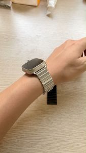 Dây thép bracelet cho A.watch ultra/seri 11/10/9/8/7/6/5/4/3/2/1/SE đồng hồ T700 T800...Fullsize 38/40/41/42/44/45/46/49mm