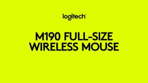 Logitech Wireless Mouse M190 Full Size Ambidextrous Curve Design 18-Month Battery with Power Saving Mode USB Receiver Precise Cursor Control and Scrolling Wide Scroll Wheel Scooped Buttons