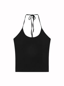 THROUS | áo nữ Áo Blouse Dễ Dàng Thoáng Mát Cổ U Sọc Bóng