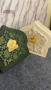 INDOPARCEL - Hard Box Songket Edisi Lebaran Model Kubah Box Hampers Ramadhan Tempat Penyimpan Toples Hardtop Kue Kering 500 gram Tempat Penyimpan Bentuk Kubah Box Hampers Idul Fitri Viral Model terbaru