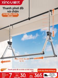 XINGYOU | Telescopic No-Drilling Stainless Steel Clothes Drying Rack
