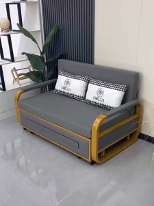 Giường sofa xếp gọn ghế sofa giường đa năng có ngăn chứa đồ trọn bộ gồm đầy đủ nệm ga gối.