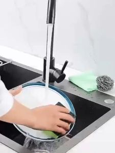 Sponge Holder For Kitchen Space Sink Faucet Hanging Drainage Adjustable Organizer Towel Dishcloth Aluminum High Quality Kitchenware Storage Rack TH