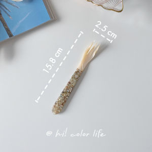 Retro Vỏ Lớp Ngoài Bộ Muỗng Nĩa Tay Cầm Hoa Cho Trà Chiều Bánh Ngọt Món Tráng Miệng Nĩa Nhỏ Hi Colorlife Phong Cách Hàn Quốc Dụng Cụ Ăn