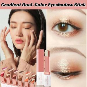 【One-Swipe Perfection】Velvet Gradient Dual-Color Eyeshadow Stick Waterproof Long-lasting Eyeshadow Lazy Eyeshadow Pen