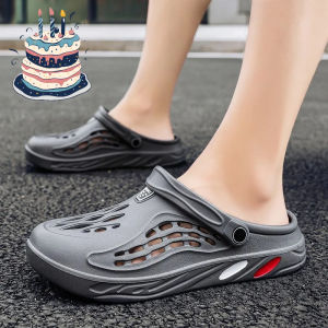 Men Sandals Summer Clogs EVA Garden Slippers Hole Shoes Beach Platform Sandals Couple Indoor House Bathroom Slides Plus Size 49