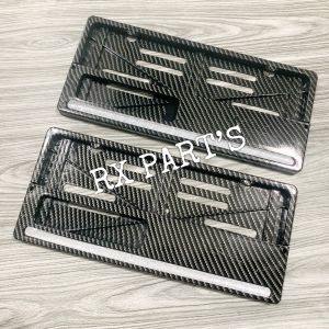 Rumah plat nomor / cover nopol carbon karbon dengan lis nyala PUTIH bisa untuk semua motor Barang sesuai dengan yang ada di foto