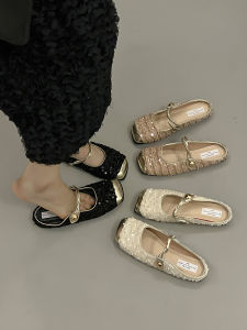 Fashionable Roman Style Flat Sandals Womens Summer Outdoor Wear Slip-On Lazy Shoes Head Cover Half Slippers Fragrance Wind