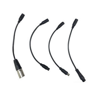 DC Plug Conversion Cable 5.5mm DC to XLR Aviation 8mm Connector Power Cable Adapter Universal Car Battery Charger Conversion