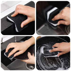 【On Sale】5Pcs Oil Scouring Pad Dishwashing Tools Sponge Set Double Sided Magic Sponge