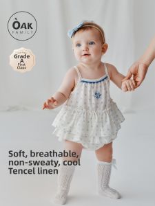 OAK FAMILY | Summer Cool Linen Onesie