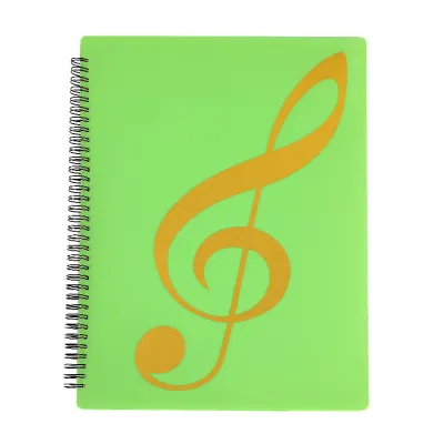 Transparent A4 Sheet Music Folder Multi-Page Piano Music Holder Multi-Color Available Work Score Document Clip Business Gift