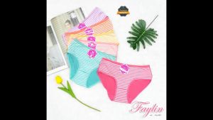 LUSINAN | Celana Dalam Wanita FAYLIN Motif Salur Super Lembut / CD Perempuan / FAY 300
