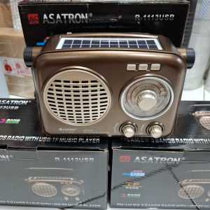 ASATRON R-1113 USB PORTABLE SPEAKER BLUETOOTH RADIO FM/AM/SW 1-7 3 BANDS + SENTER