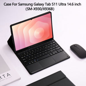 Tablet Case for 2025 Samsung Galaxy Tab S11 Ultra 14.6 lnchDetachable Bluetooth Keyboard with Pencil Holder SM-X930/X936B
