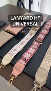 Lanyard HP Universal Multifungsi Adjustable and Detachable with Pouch Bag Gantungan Leher Crossbody