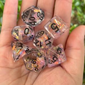 ลูกเต๋า Dice Set of 7 | การ์ดเกม Board Game | บอร์ดเกม DnD D&D MTG RPG TRPG | เกมกระดาน ไพทาโรต์ Magic เมจิก