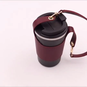 PU leather cup cover coffee cup portable handheld insulated cup holder insulated cup accessories