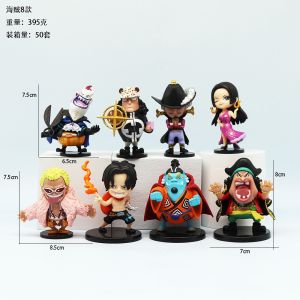Anime One Piece Nica Lufei Hand-Made Q Version Full-Form Rampage Funny Blind Box Doll Case Decoration Peripheral