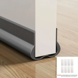PVC Flexible Door Bottom Seal Strip Under Door Draft Stopper Weatherproof Soundproof Gap Cover Weatherstrip for Indoor Outdoor