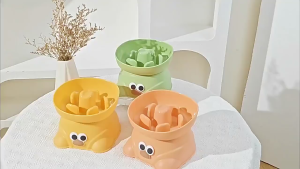 Pet Slow Feeding Bowl Dog Cat Adjustable PP Material Non-slip Design Slow Feeder Bekas Makanan Kucing分体式宠物慢食碗