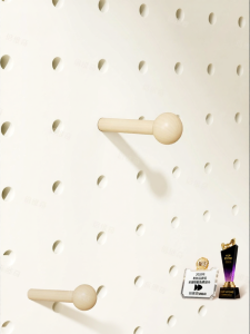 BEIQIVI | Multifunctional Pegboard Accessories Balcony Metal Hooks Wooden Rods 15mm