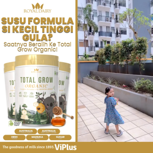 Royal Dairy Total Grow Organic 800 Gr - Susu Pertumbuhan Anak