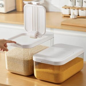 Rice Bucket Rice Container Household Insect-proof Moisture-proof Sealed Food-grade Rice Box Flour Storage Rice Storage Box Grain Storage Bucket
