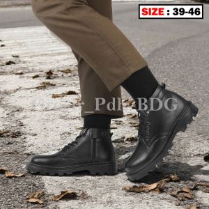 SEPATU PDH Pria Fantopel Dinas Security TNI Polri Satpam Kerja kantor tali Resleting Size 39-46