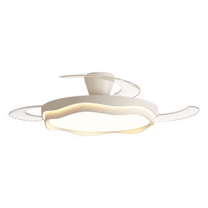 LSHE | Silent Hidden Ceiling Fan Light For Bedroom Dining Room