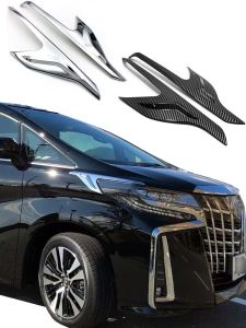 Carbon Fiber Decorative Oil Tank Cover for Toyota Alphard 30 Series Headlights Grille Tailights Accessories