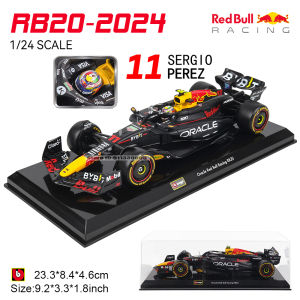 Bburago 1:24 2024 F1 Oracle Red Bull Racing #1 Max Verstappen #11 Sergio Perez alloy car model toy series collection gift
