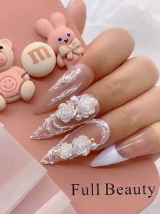 Set charm hoa hồng đen trắng mix cánh bướm siêu xinh